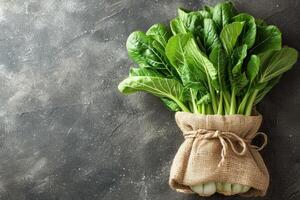 ai généré bok choy isolé cuisine table professionnel La publicité nourriture la photographie photo