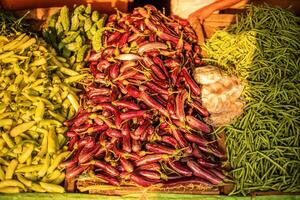 des légumes dans le marché de sri lanka photo