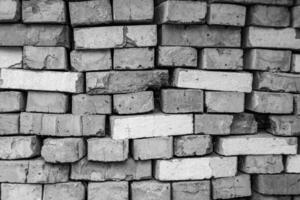 belle texture vieille brique de gros bloc de mur, structure naturelle en gros plan photo