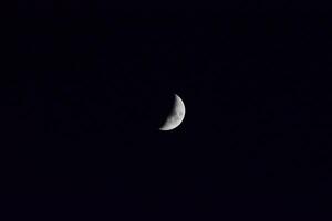 le lune dans le nuit ciel photo