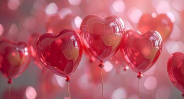 ai généré la Saint-Valentin journée la Saint-Valentin journée des ballons pour impression photo