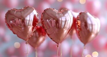 ai généré la Saint-Valentin journée la Saint-Valentin journée des ballons pour impression photo