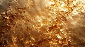 ai généré un opulent d'or texture ressembler fondu métal, rayonnant chaleur et luxe photo