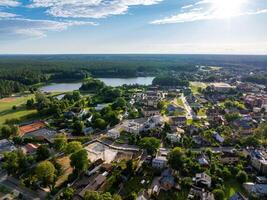 aérien panoramique vue de lituanien recours druskininkai photo
