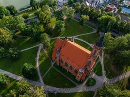 aérien panoramique vue de lituanien recours druskininkai photo