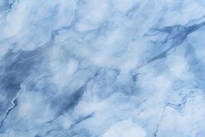 ai généré marbre Contexte. abstrait bleu marbre texture photo