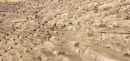 vieux pierre pas - tribunes de un ancien amphithéâtre photo