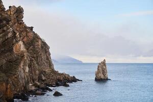 paysage marin avec pur côtier falaises photo