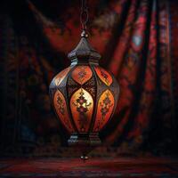 ai généré traditionnel lanterne signifie le culturel richesse de eid Al adha festivité pour social médias Publier Taille photo
