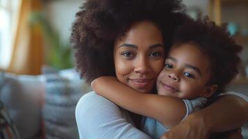 ai généré célébrer de la mère jour, soumissionner des moments de maternel l'amour photo