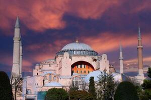 une vue de le hagia Sophia dans Istanbul photo