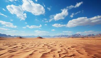 ai généré le sable dune paysage, en plein air, chaleur, aride climat généré par ai photo