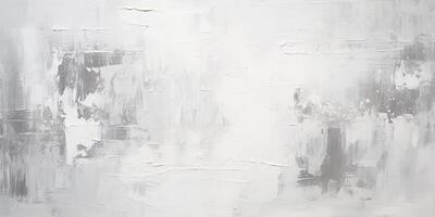 ai généré abstrait blanc pétrole peindre coups de pinceau texture modèle Contexte. contemporain moderne art La peinture avec le utilisation de palette couteau, très texturé fond d'écran toile de fond photo
