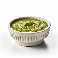 ai généré palak soupe fermer photo