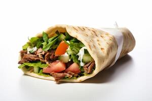 ai généré Pita sandwich clipart photo