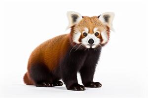 ai généré rouge Panda clipart photo