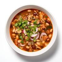 ai généré posole soupe fermer photo