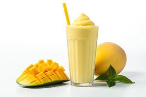 ai généré mangue Milk-shake clipart photo