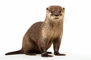 ai généré mignonne loutre clipart photo