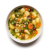 ai généré des légumes soupe fermer photo