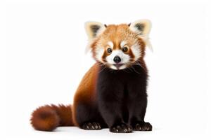 ai généré rouge Panda clipart photo