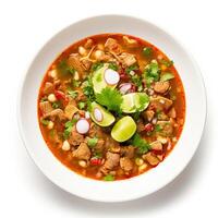 ai généré posole soupe fermer photo