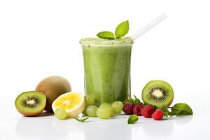 ai généré kiwi vert smoothie photo