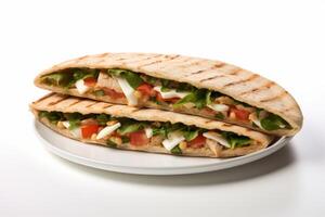 ai généré Pita sandwich clipart photo