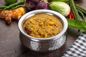 Indien cuisine dal tadka soupe photo