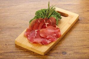 cuisine italienne - bresaola di milano photo