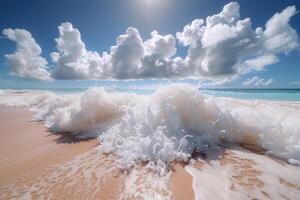 ai généré magnifique tropical turquoise océan plage professionnel la photographie photo