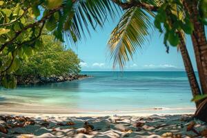 ai généré magnifique tropical turquoise océan plage professionnel la photographie photo