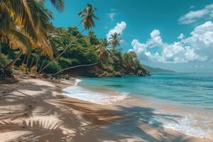 ai généré magnifique tropical turquoise océan plage professionnel la photographie photo