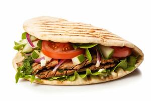 ai généré Pita sandwich clipart photo