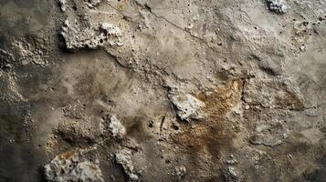 ai généré un abstrait fermer de texturé béton surfaces dans en sourdine beige tons photo