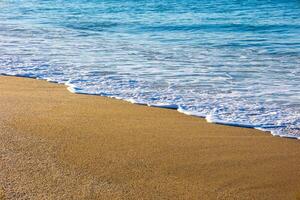 paisible plage et mer vue photo