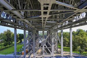 intérieur vue de le vieux niederfinow navire ascenseur, oder avoir canal, brandebourg, Allemagne photo