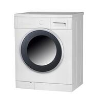 machine à laver isolé sur fond blanc photo