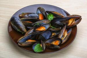 bouilli moules Fruit de mer photo