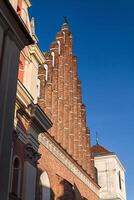 basilique archicathédrale de style gothique du martyre de st. Jean le Baptiste dans la vieille ville de Varsovie, Pologne photo