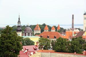 vue sur vieux ville de Tallinn, Estonie photo