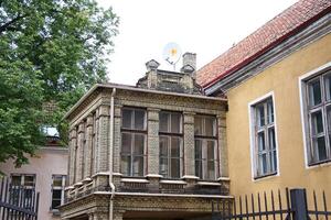 vieux Maisons dans Tallinn, Estonie photo