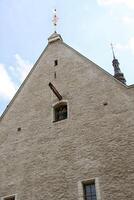 vieux Maisons dans Tallinn, Estonie photo