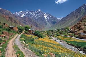 ai généré magnifique la nature Montagne paysage professionnel la photographie photo