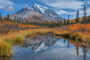 ai généré magnifique la nature Montagne paysage professionnel la photographie photo