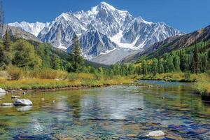 ai généré magnifique la nature Montagne paysage professionnel la photographie photo