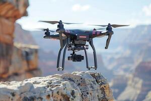 ai généré drone en volant dans le ciel professionnel la photographie photo