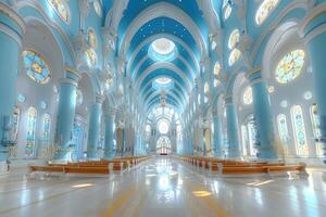 ai généré magnifique mosquée contre une pur serein et Divin atmosphère professionnel la photographie photo