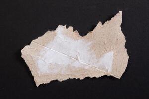 isolé déchiré papier pièce. déchiré Vide papier avec bords. photo