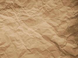 froissé papier texture, marron papier carton photo